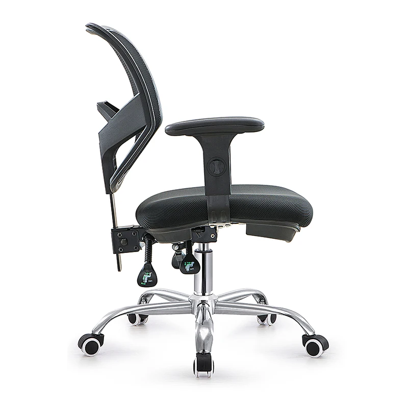 Foshan fabric full mesh middle back flip up arms ergonomic office chairs