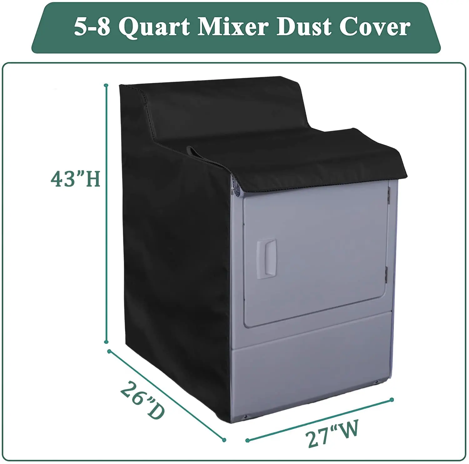 High Quality Waterproof Dustproof Sun-proof Washing Machine Cover Fit For Most Top-loading Washers