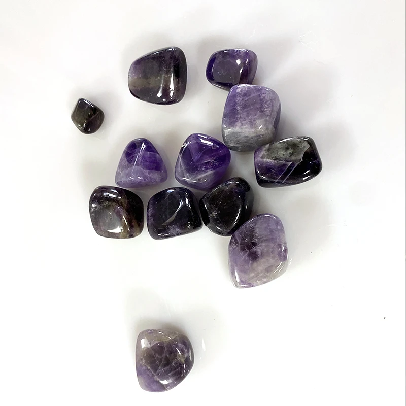 custom 2cm gems blocks cube tumbled crystals stone gemstone polished amethyst cube tumble
