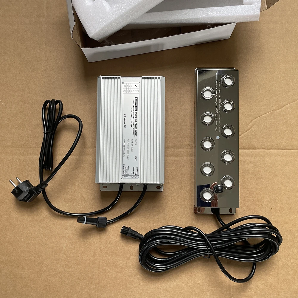 Ultrasonic fogger Atomizer for landscapes ,Ultrasonic Humidifier 10 heads Mist Maker with Float