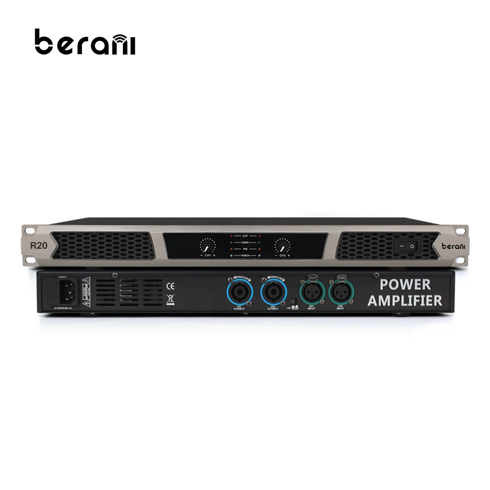 BAE-R новый продукт 2/4 канал 600 Вт XLR 1U цифровой усилитель мощности для сцены
