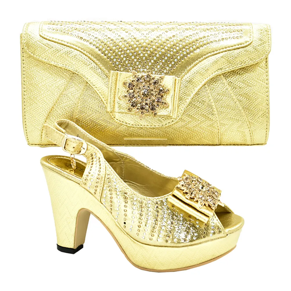 2019 italian shoes and bag set african shoes and bag set for wedding new beautiful designs  ES117