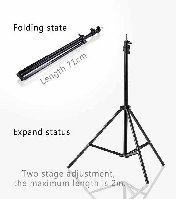 2.1 M Holder Tripod Folding Lamp for LED Ring Light