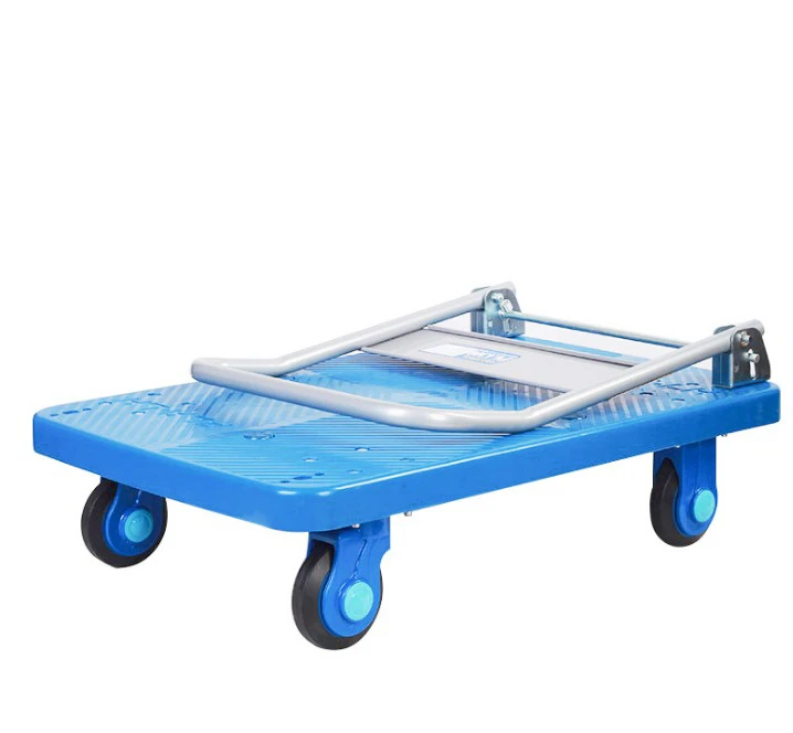 150kg Heavy Duty Platform Trolley Folding Truck Transport Hand Cart 150kg Cart 330lbs Plastic Folding Flatbed Trolley Hand Cart