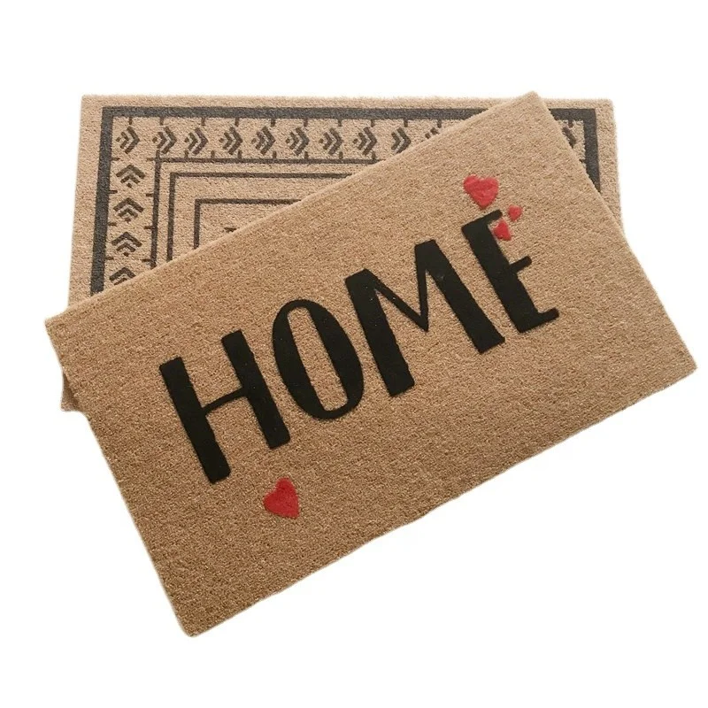 Customized coconut coir doormat coir non slip mat custom floor mat