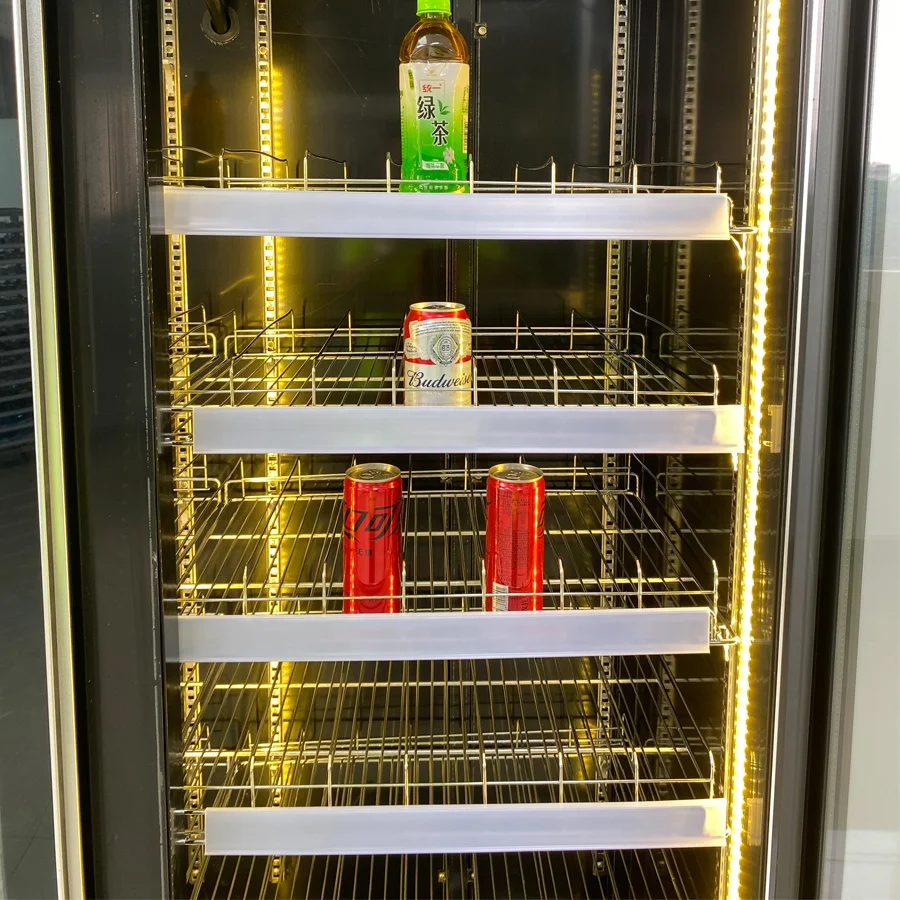 Supermarket Restaurant Shop Drink Showcase Bar Beer Display Chiller Cooler