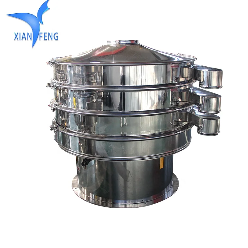 Factory price 10 Kg-10 Tons/hour baobab powder rotary vibrating sieve machine for food grade