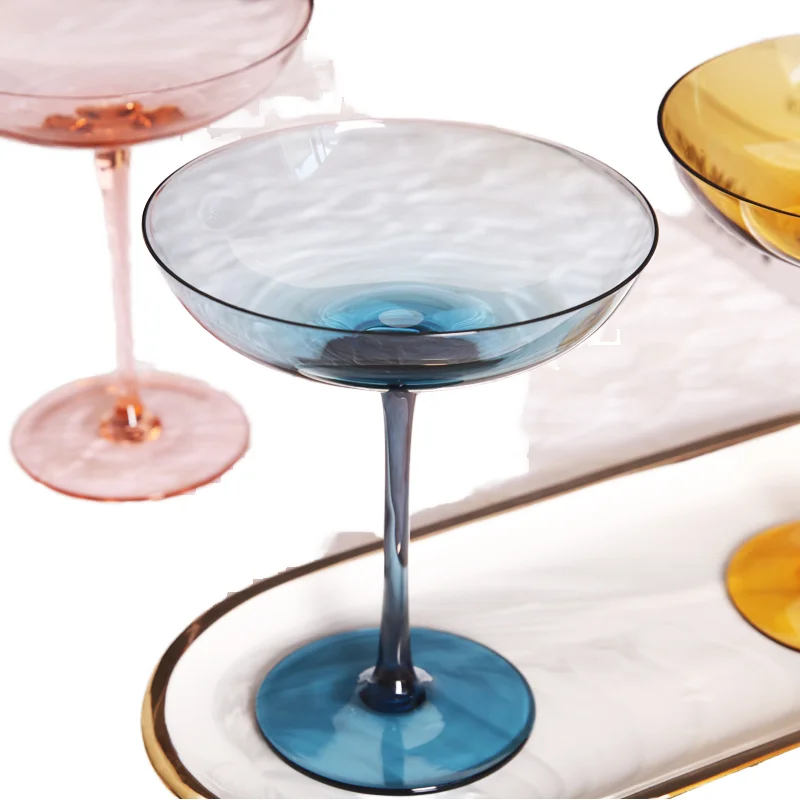 Elegance Design 8 oz gold Cocktail  champagne saucer Glass