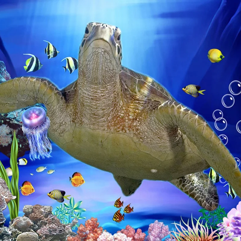 Ocean View Wallpaper Foam Bricks Wallpaper Sky Blue 3D Brick Wall Sticker Pattern Wallpaper