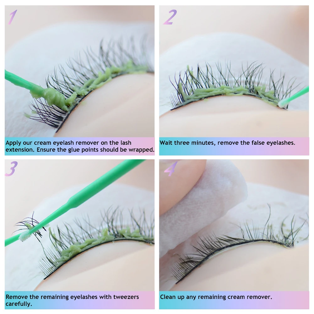 Eyelash Extension Glue Remover Cream And Gel Sensitive Skin Makeup Remover