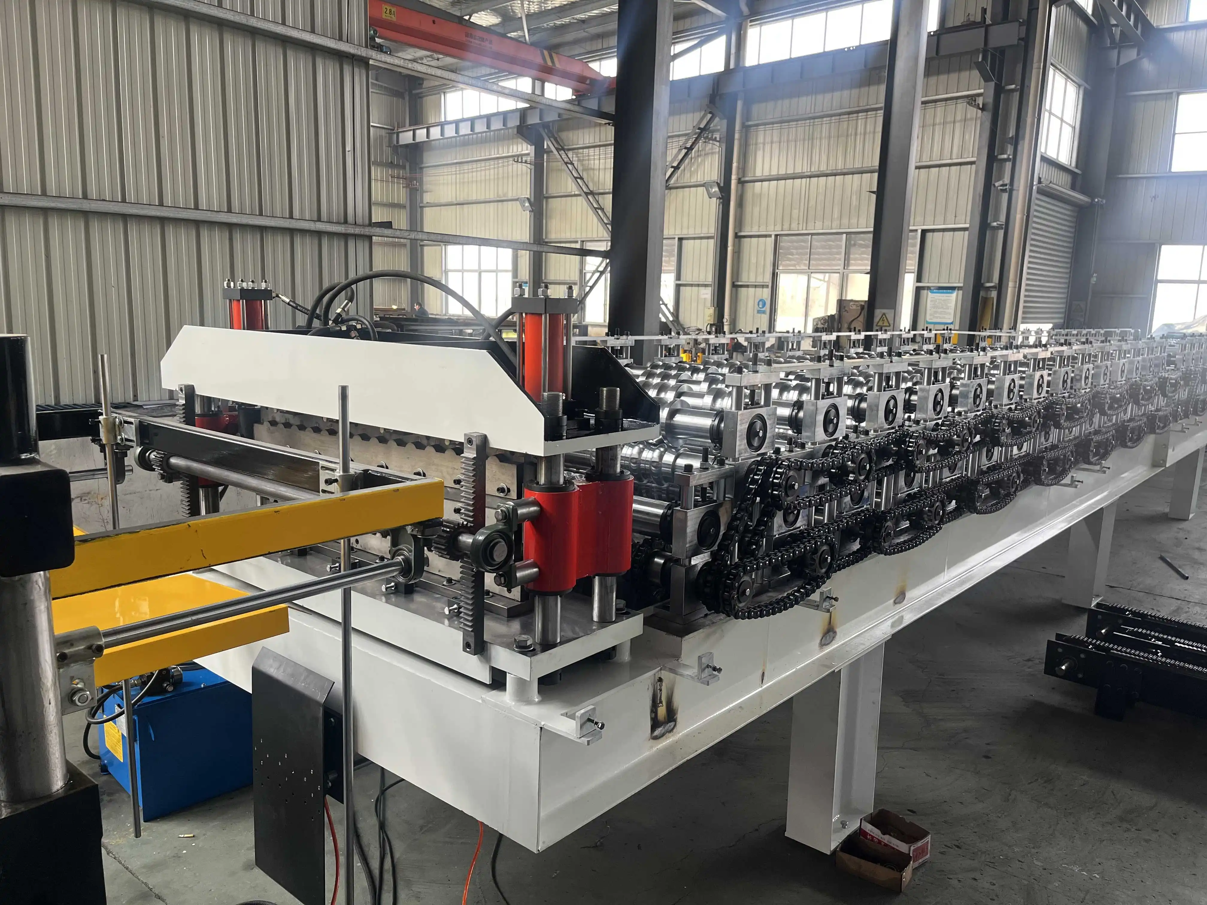 High quality glazed tile IBR sheet double layer trapezoidal roof press making machine roll forming machinery