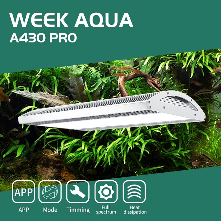 Weekaqua 120w 12000k водных aquascaping завод Подержанный Свет приложение управления полный спектр СИД аквариумный свет солнечный rbg