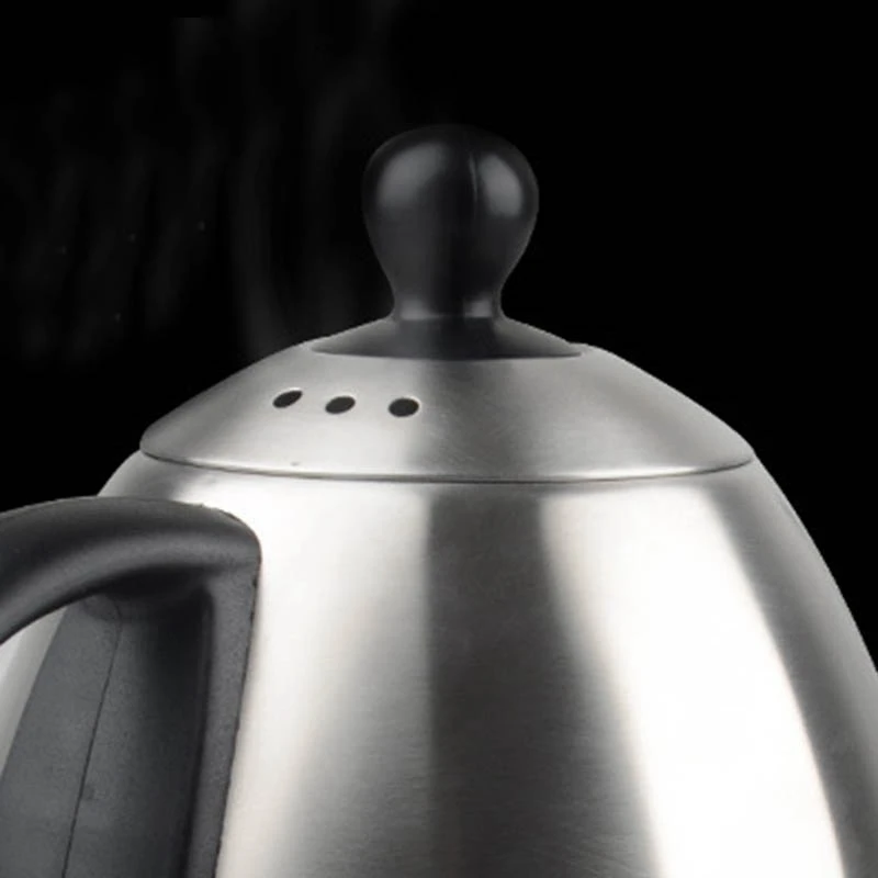 Q NEW Eu Plug,Hand-Washed Coffee Pot Barista Special Drip-Type Fine Mouth Pot 1L Long Mouth Pot