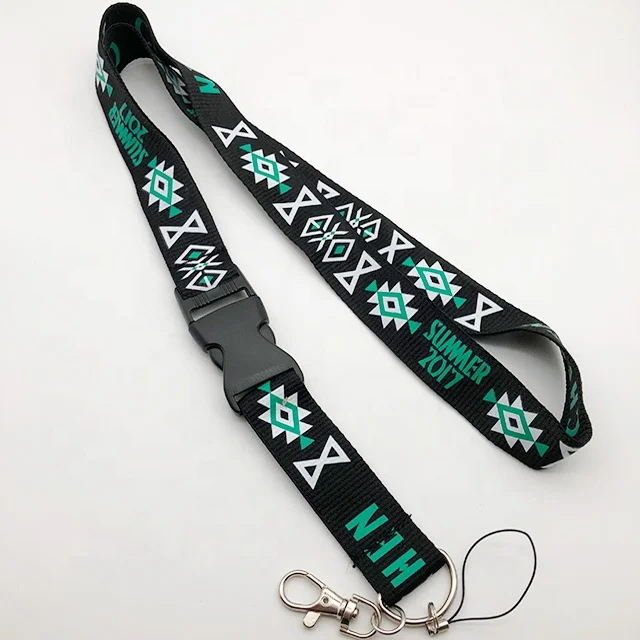 Quick Release Bulk Custom Logo Durable ID Card Name Tags Badge Phone Strap Breakaway Lanyard