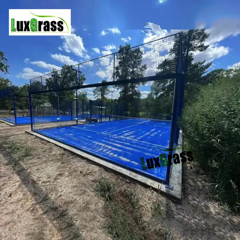 LUX PADEL Профессиональный Padel оборудование для теннисного корта поставщик теннисный корт внутреннего или открытого тенниса