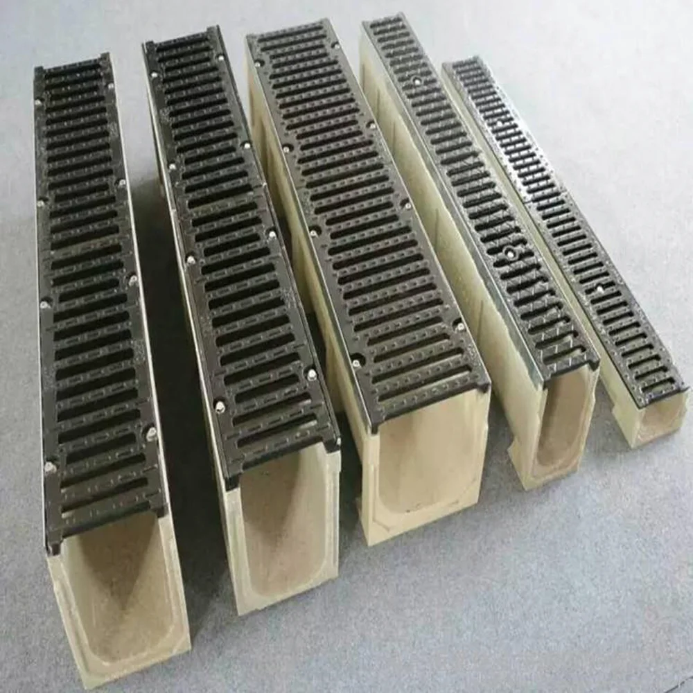 High Quality Grate Drainage Channel Outdoor Drain Swimming Pool Channel Trench Drain Driveway Trench Drains