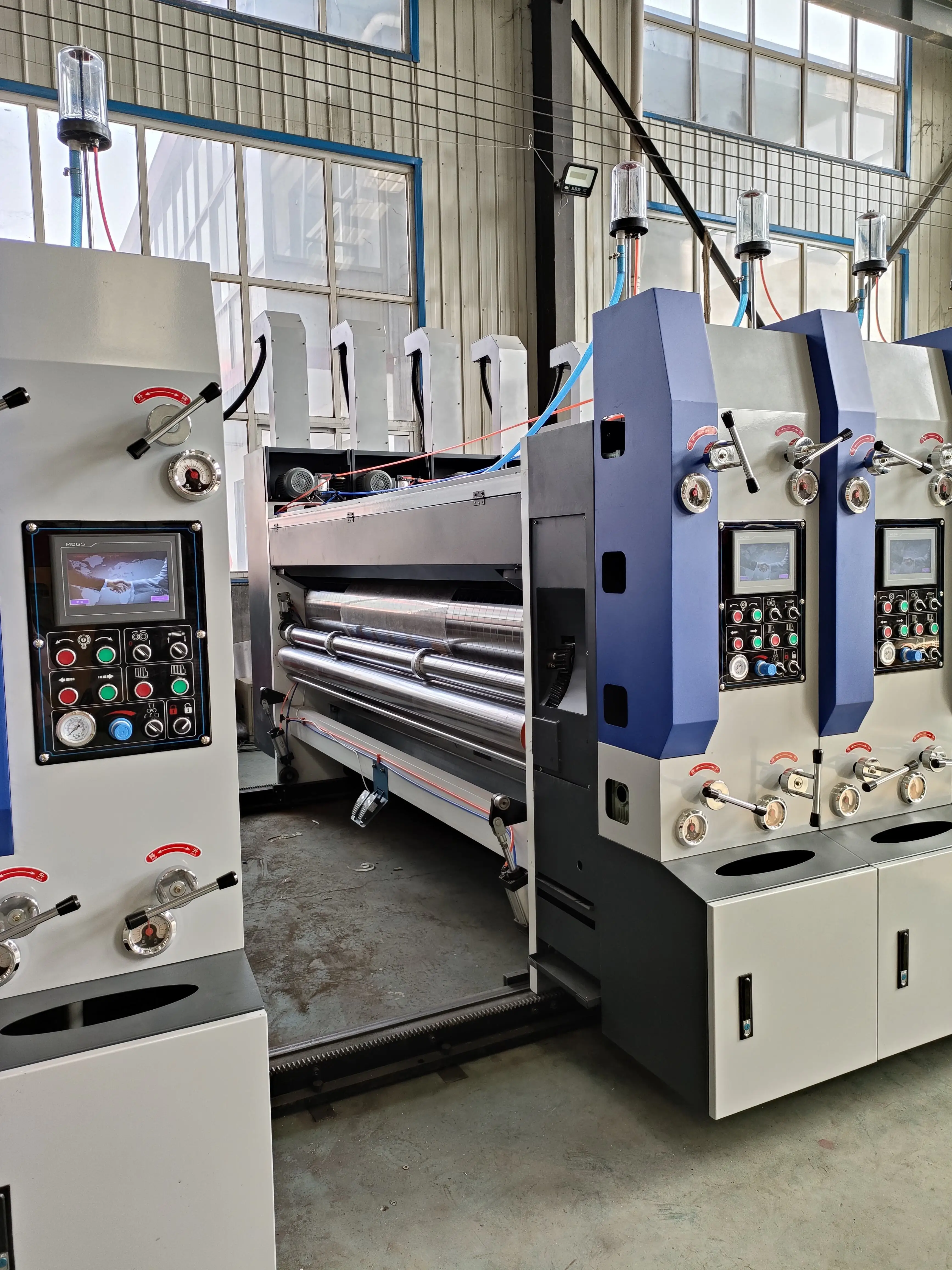 Carton Box Packing Corrugated Cardboard Rotary Die Cutting Machine Flexo Printing Pizza Box Machine