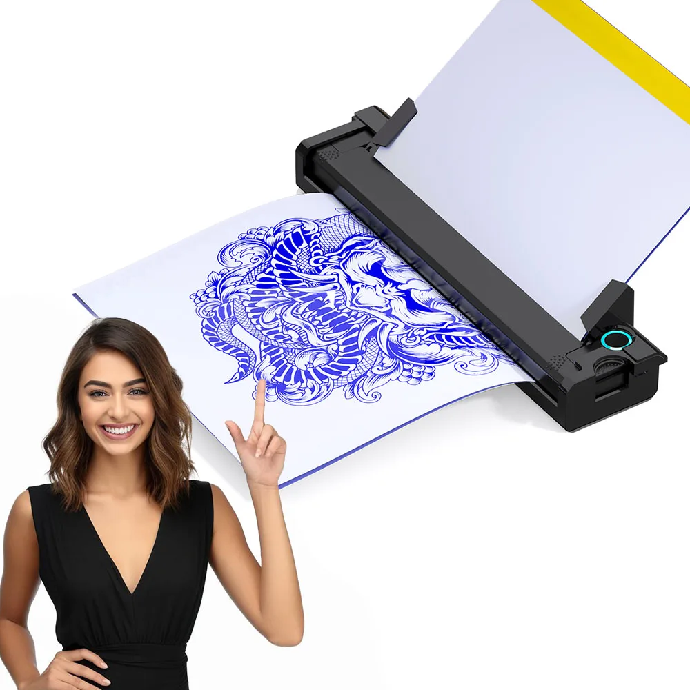 RYYES Printer Supplier Portable A4 Us Letter Size Wireless Mobile Thermal Printer Mini Temporary Tattoo Printer