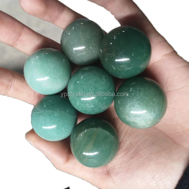 Wholesale Natural Green Aventurine Jade Crystal Ball Green Aura Crystal Sphere
