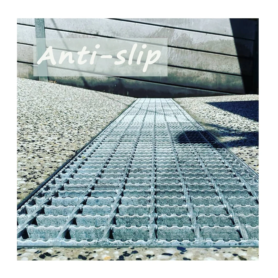 metal building material serrated bar grating metal drain grids