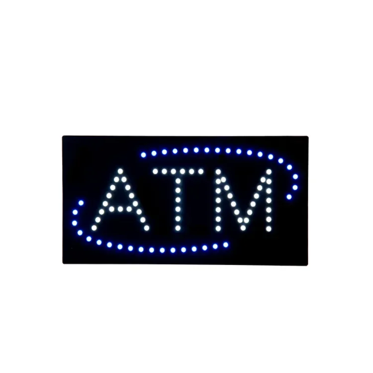Custom Led Sign Board High Bright Led Open Neon Sign Led ATM Electronic Signs For Bank