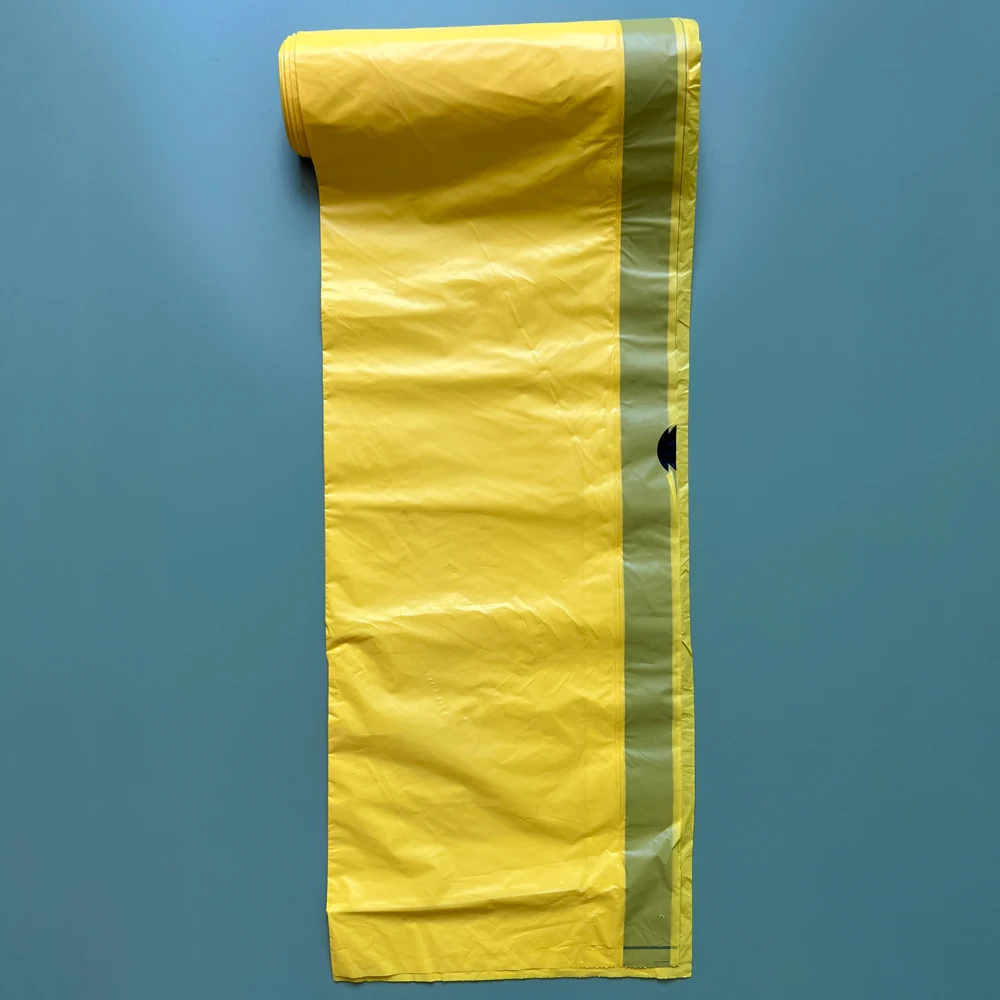 Biodegradable Household Corn Starch Drawstring Garbage Bin Bags 60L Tall Kitchen Trash Bags With Drawstring