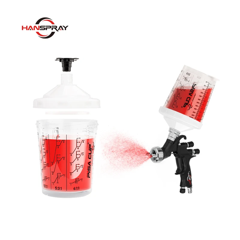Automotive Refinishing 800ml Air Spray Gun Disposable Spray Paint Cup