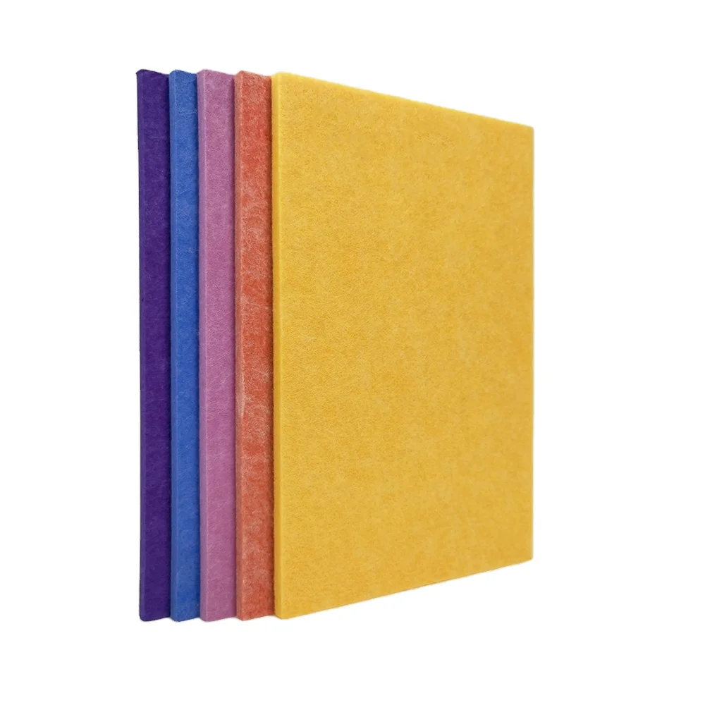 High quality 3D fireproof recycled wall isolation acoustic pet felt panels