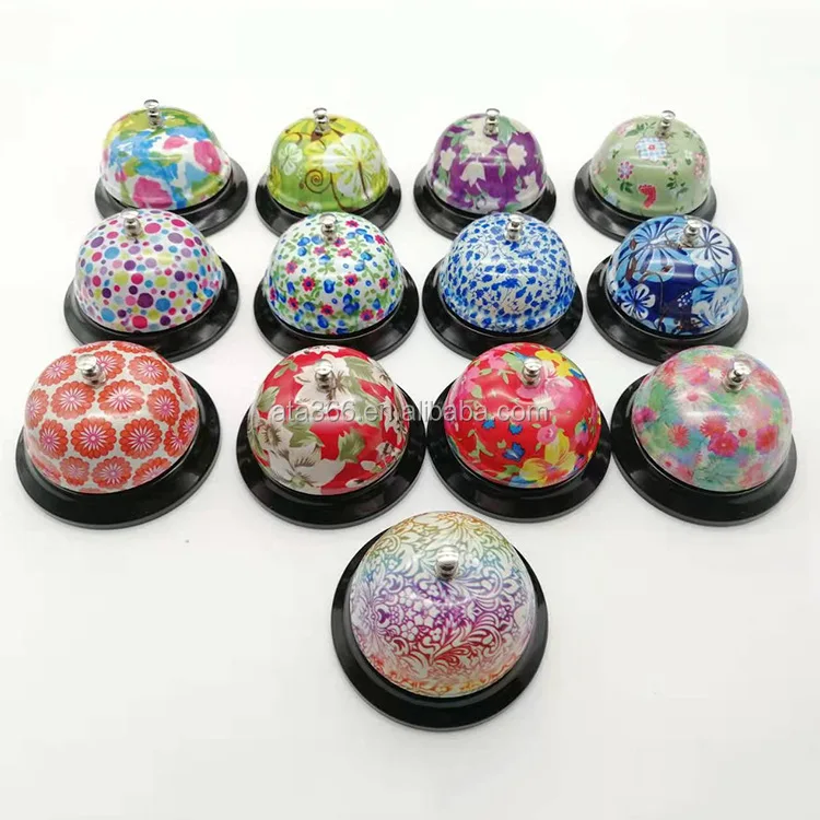Wholesale Colorful Custom Logo Dinner Ring Service Call Bell Desktop Call Bell for Restaurant Concierge Hotel