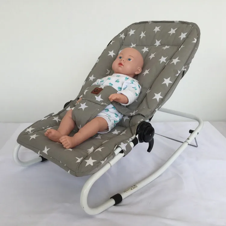 Newborn To Toddlers Wholesale High Quality Eco-friendly Black Soft Baby Bounce Chair