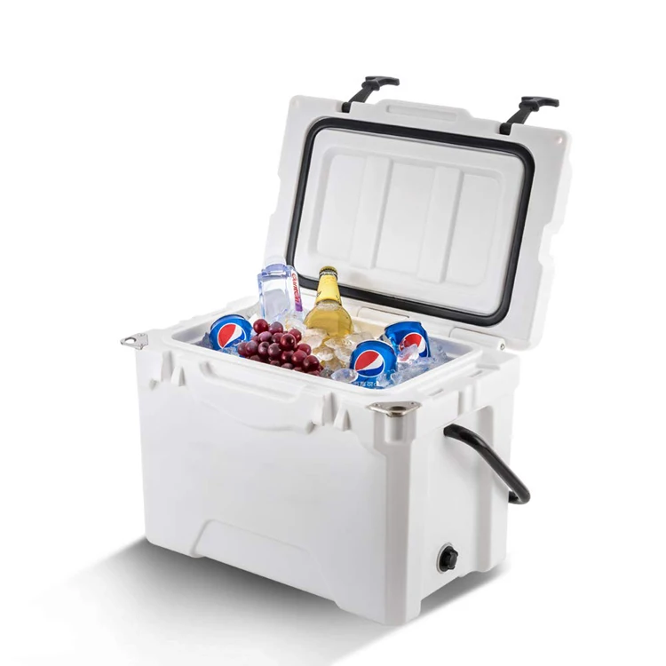 
25 Quart Ice Chest Rotomolded Heavy Duty Portable Beach Cooler Box with Durable Handles Ice Box Cooler 