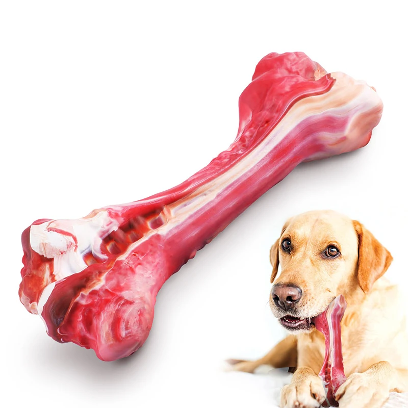 Wholesale Factory Rubber Dog Bone Chew Toys Tooth Cleaning Pet Interactive Dog Chewing Toys