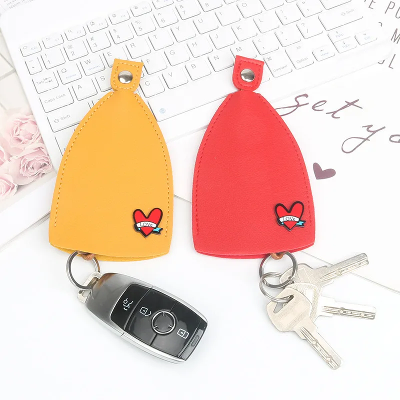 Sweet style lovers auto car key ring car cover case decoration car key holder for men women