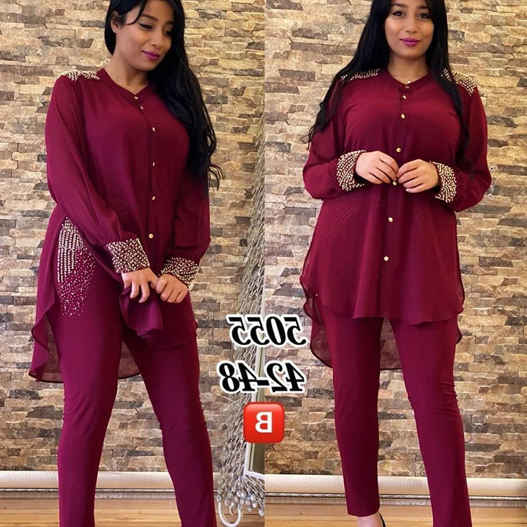 Wholesale turkey women office ladies official dresses 2pcs Set womens tiered dress womens trendy dresses