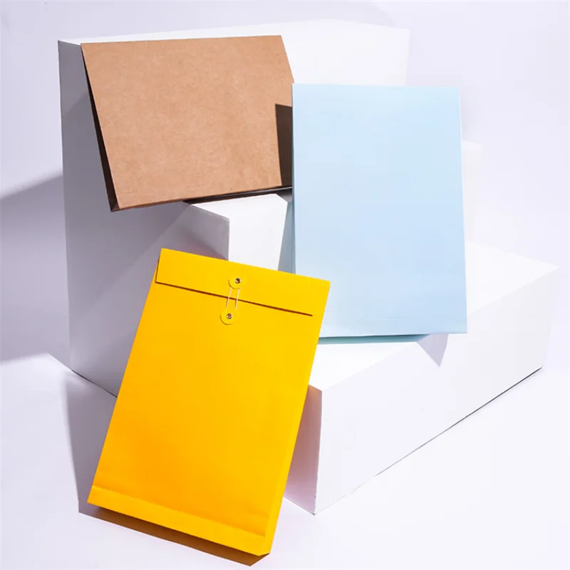 Custom recycled kraft printed expand cardboard paper package shipping envelope Rigid Mailer With Self Seal