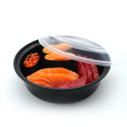 300ml Plastic Bowl  Logo Microwave Reusable Round Shape Take Out Food Containers