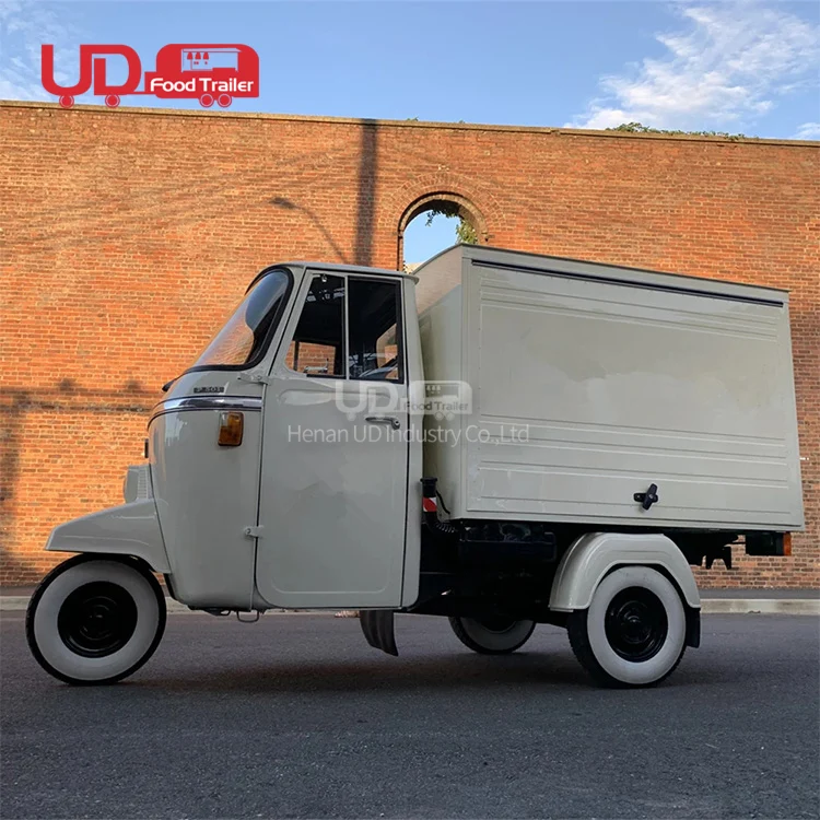 3 Wheel Drivable Electric Food Trucks Tacos Ice Cream Beer Vending Truck Moto Food Truck With Full Kitchen