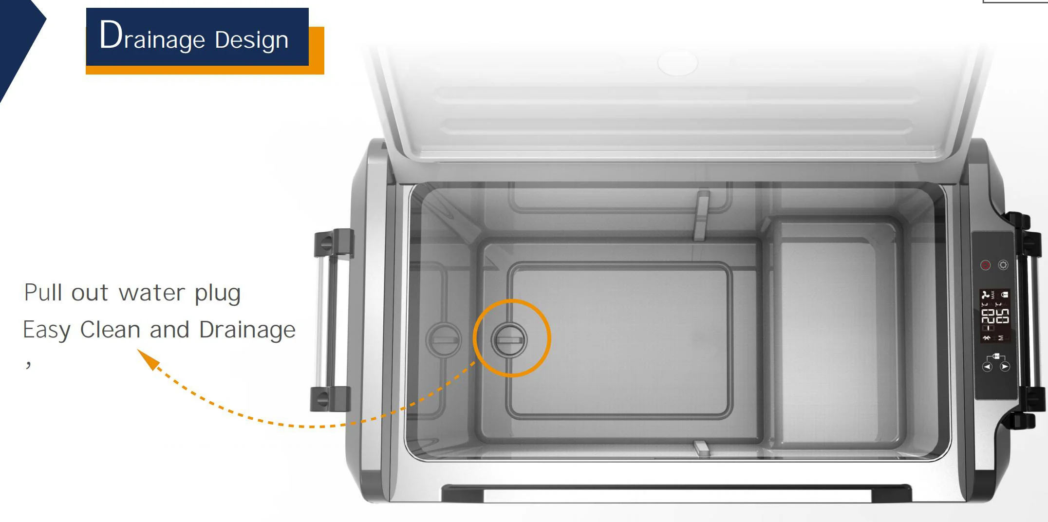  Fast Freeze to -20 Interllectual double Temp Zone compressor Car fridge / freezer refrigerator for camping