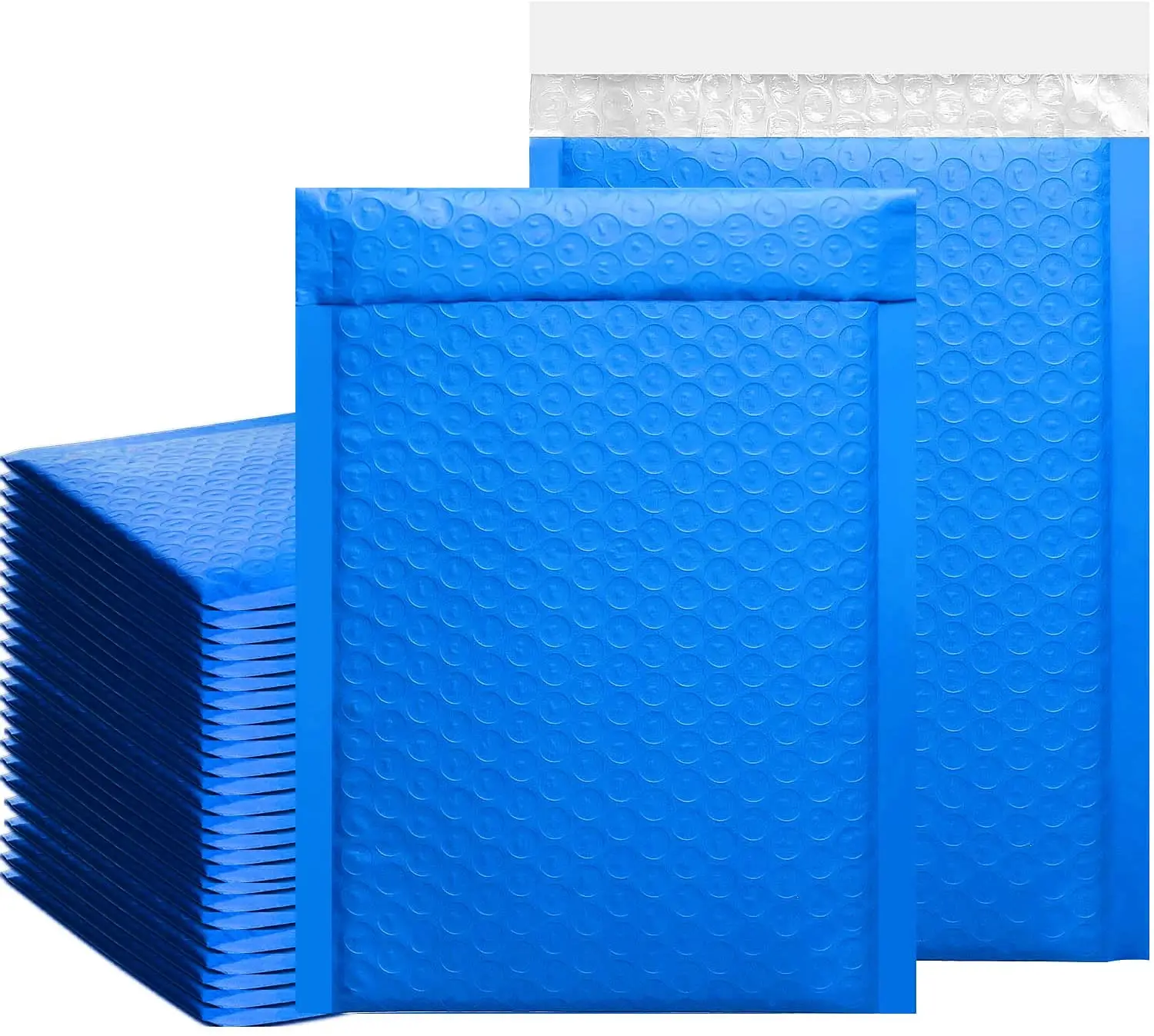 Custom Designer  blue colors Shipping Envelopes Mailing Bags Self Seal Adhesive Padded Packaging Poly Bubble Mailers