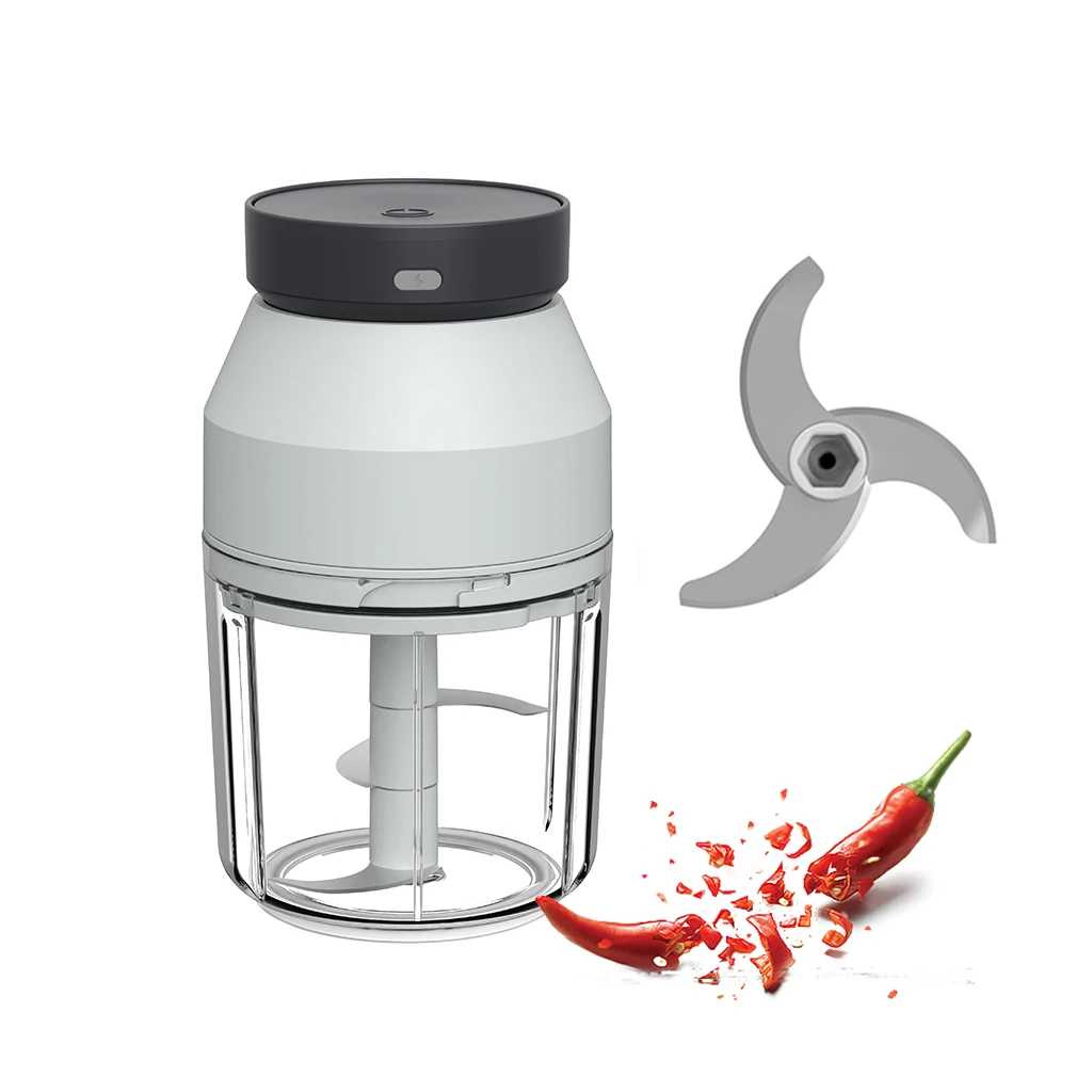 Hot Sell Mini Portable Rechargeable Electric Vegetable Chopper Wireless Kitchen Tool Chopping Salad Includes Garlic Slicer
