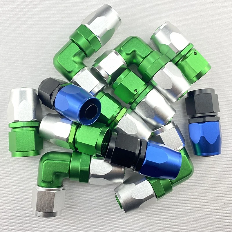 BJR Racing Parts Aluminum 90 Degree Fuel Oil AN6 Elbow Forged Fitting