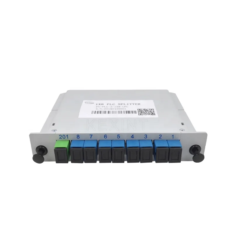 KEXINT FTTH Factory Direct 1x8 SC UPC коннектор G657A1 волоконно-оптический LGX PLC