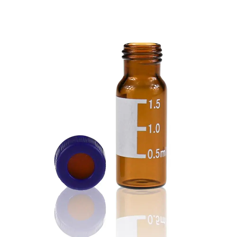 LanJing High Quality Airtight 1ml 2ml 5ml 10ml Sterile Glass Vial with writing area micro sampling vials for Gas Chromatography