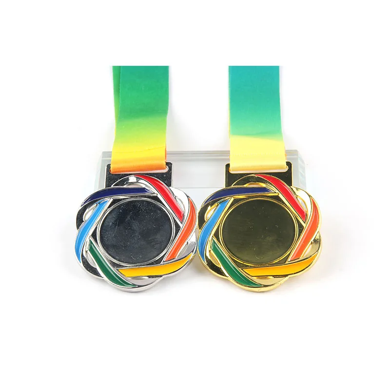 KaiMai medal manufacturer custom metal flat sublimation blank award medal with print new design pictures medal ribbon