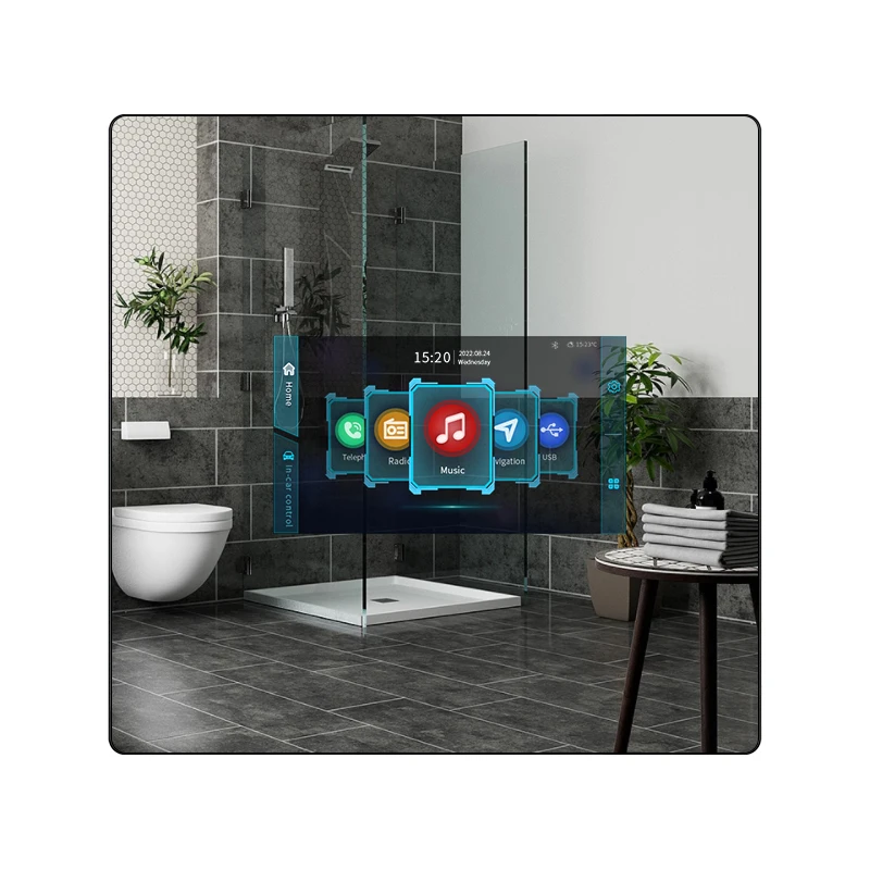 Smart Magic mirror Wall Mounted All In One PC Wifi Digital HD LCD Touch Display Magic Mirror Photo Booth