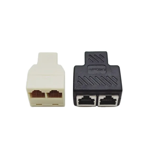 adapter factory  RJ45 Ethernet LAN Network Y Splitter 3 Ports Coupler 2 in 1 rj45 coupler