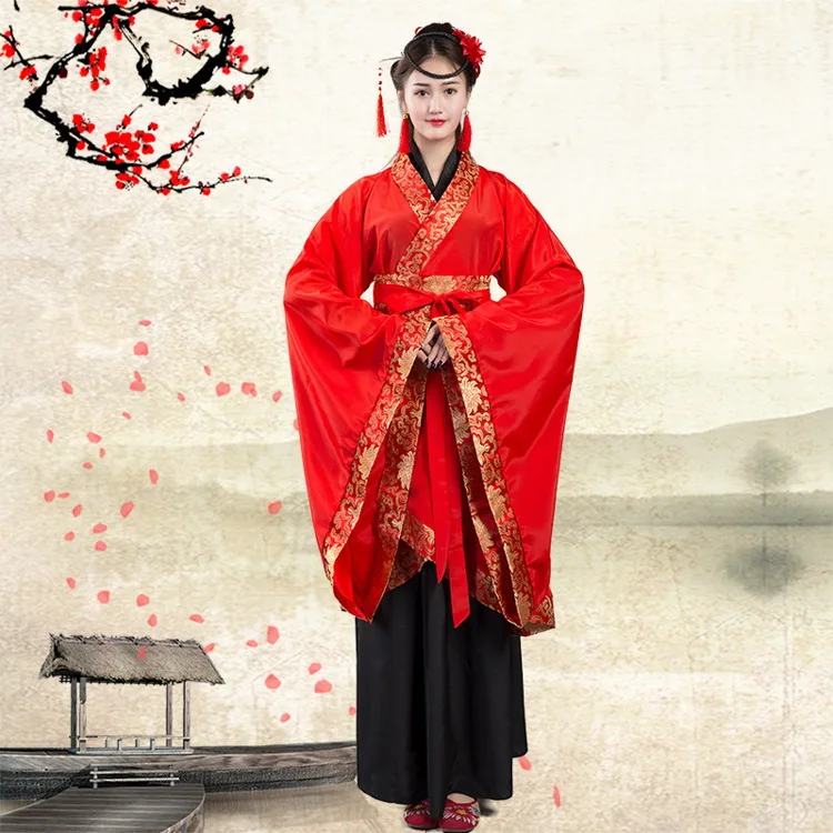 Women Hanfu Beautiful Chinese Traditional Han Fu Clothing Modern Style Hot Sale Red Luxury Women Hanfu Outfit
