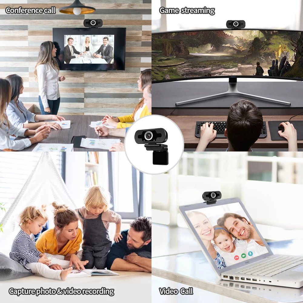 Оптовая продажа с оригинального завода LOOSAFE HD веб-камера для прямой трансляции 1080P работы и учебы