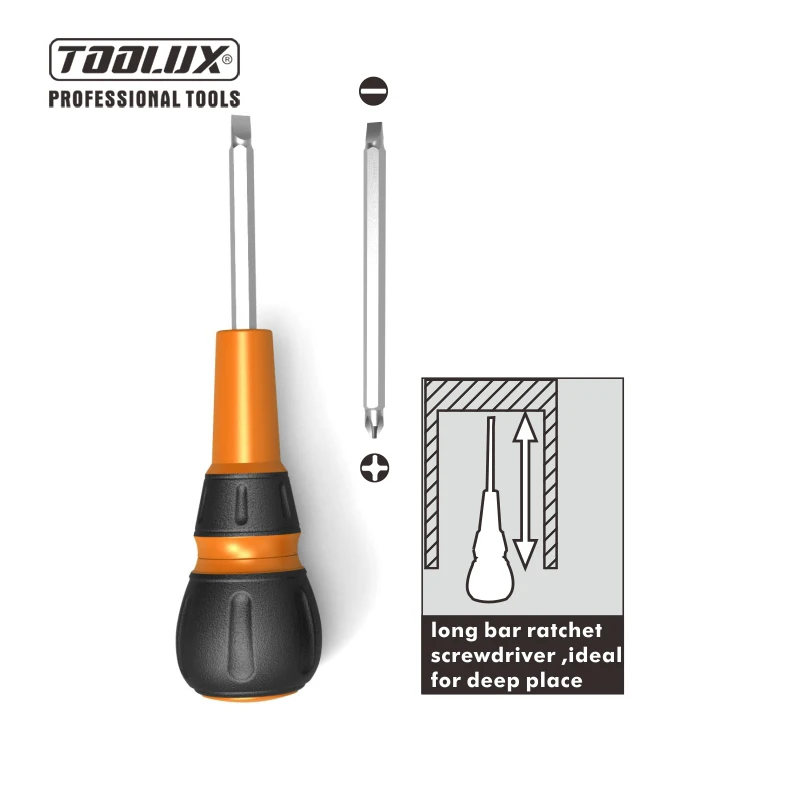 Single Factory Direct Sale Multi-function Repair Tool Ratchet Screw Driver Screwdriver Set With Soft Handle