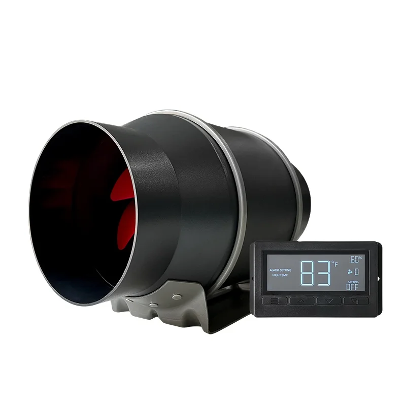 Automatic Greenhouse Extractor Oscillating Circular Inline Fan for Grow Tent